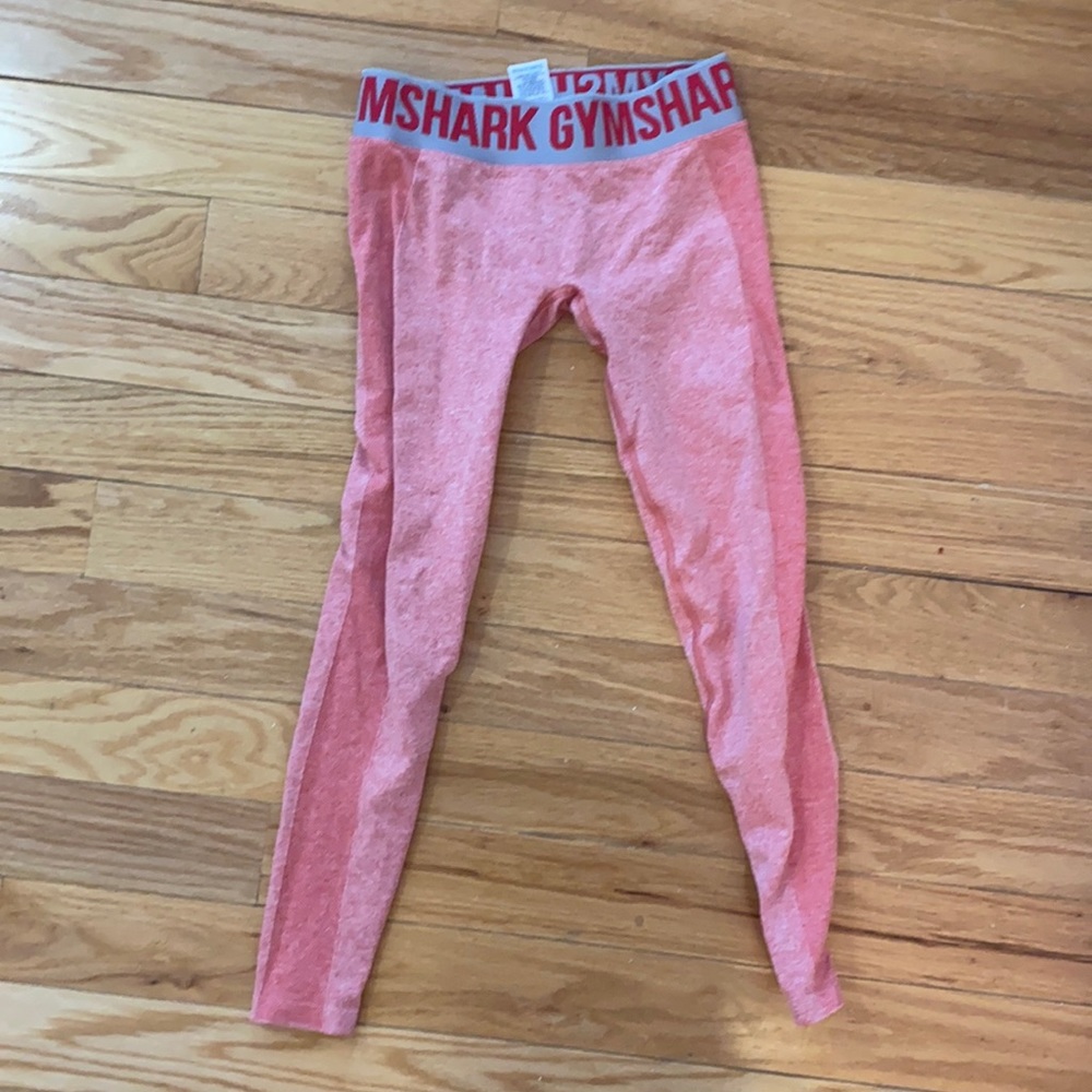 Gymshark Flex Low Rise Leggings - Red Marl/ Grey